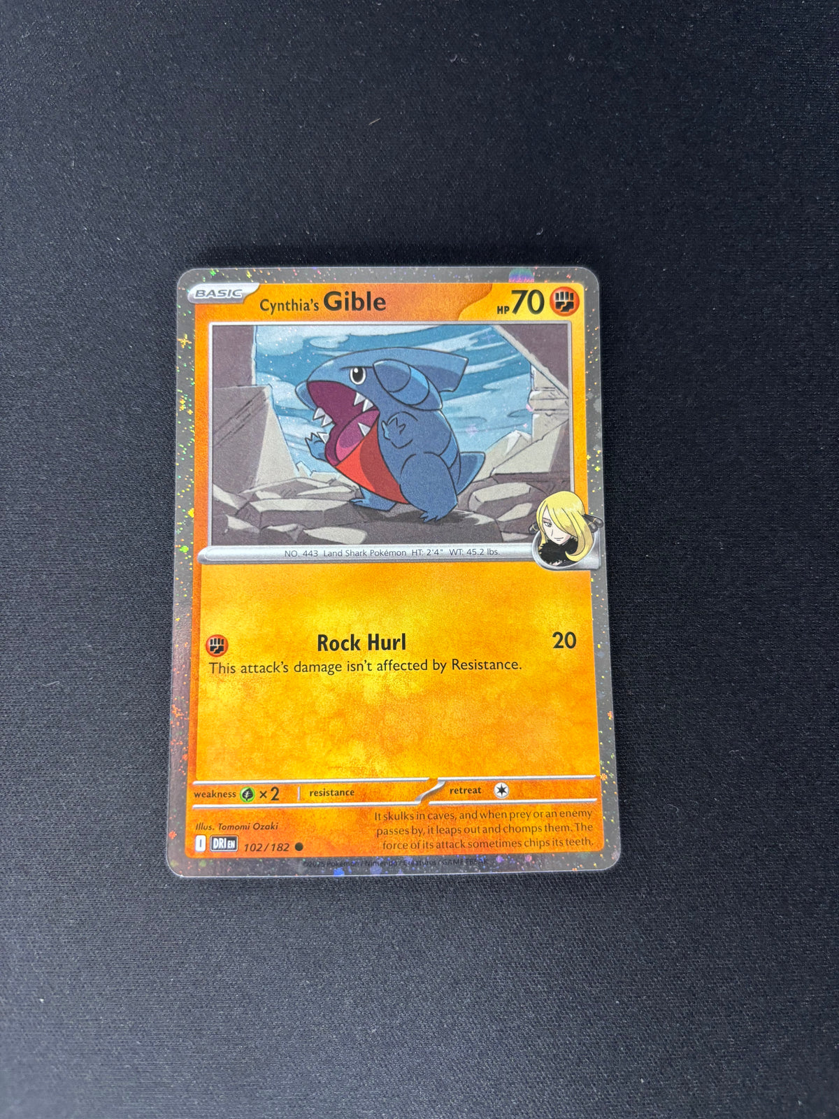 Cynthia's Gible – Miscellaneous Cards & Products – Cosmos Holo – #102/182 – NM