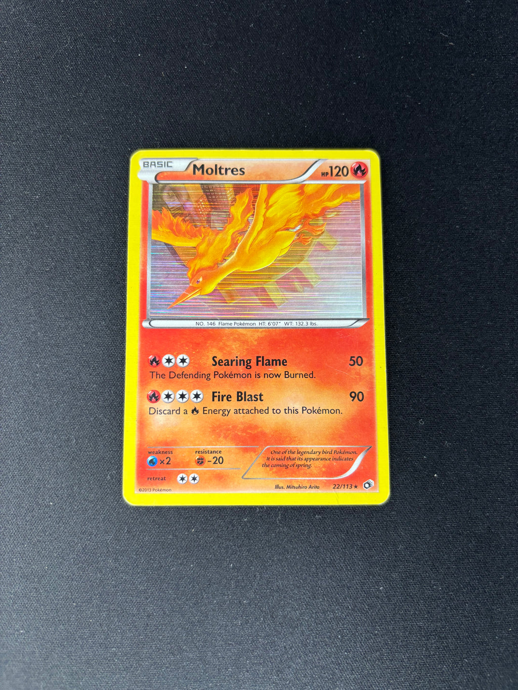 Moltres – Legendary Treasures – #22 – HP