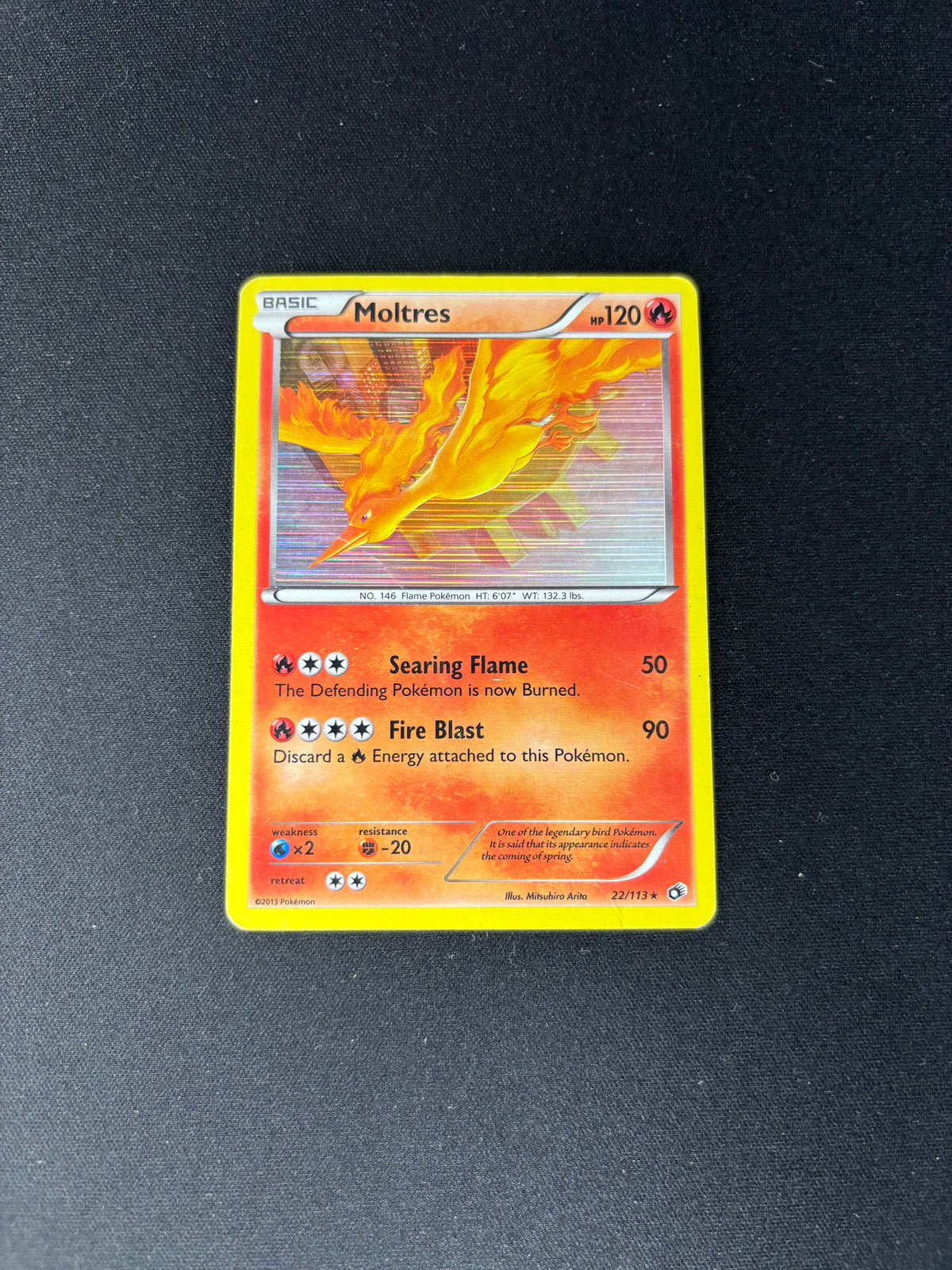 Moltres – Legendary Treasures – #22 – HP