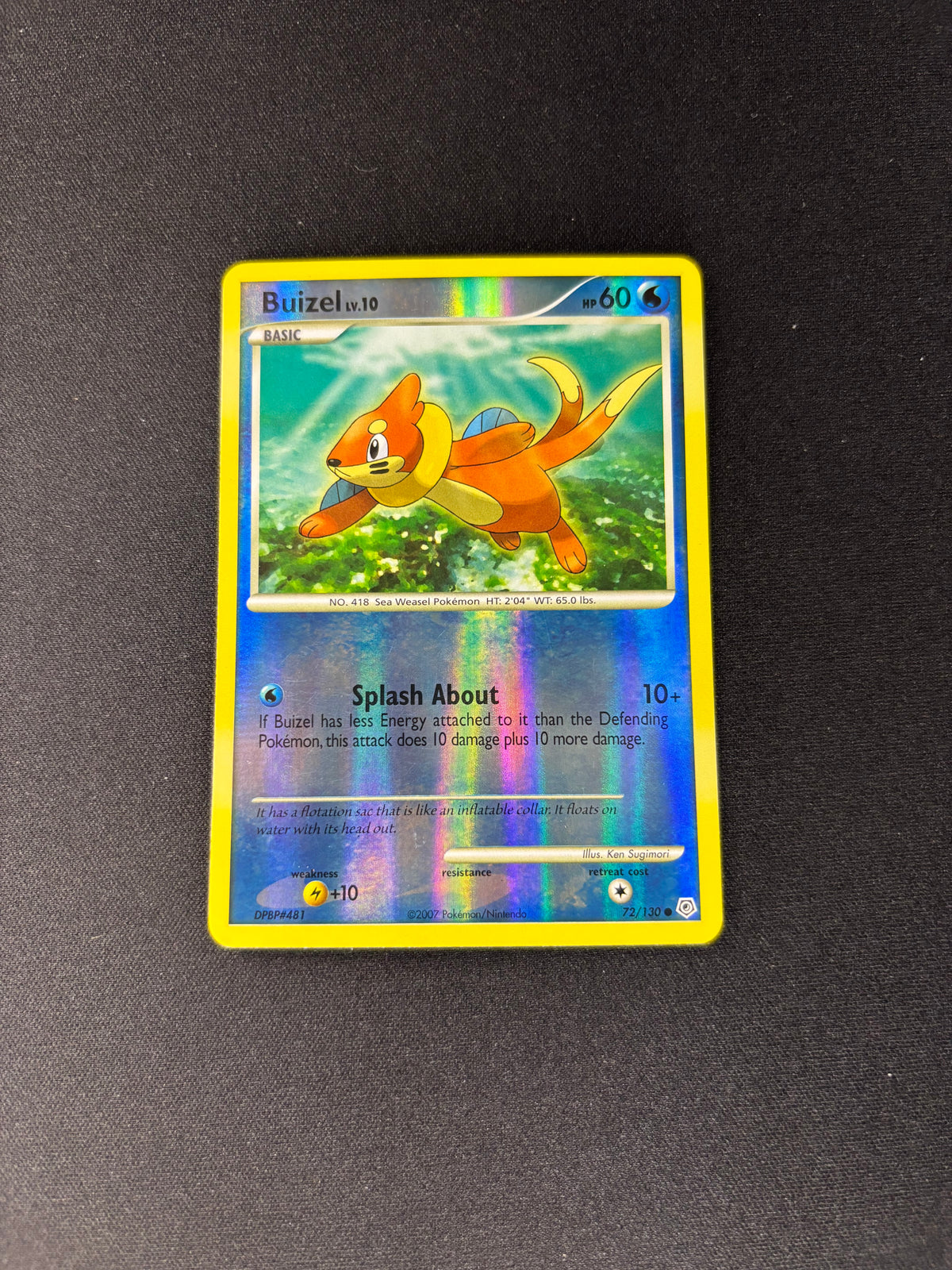 Buizel – Diamond and Pearl – Reverse Holo – #72 – LP