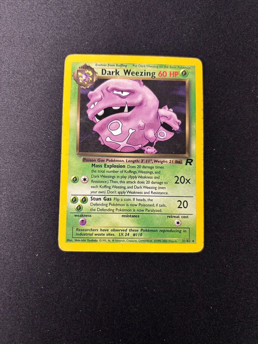 Dark Weezing – Team Rocket – #31 – MP