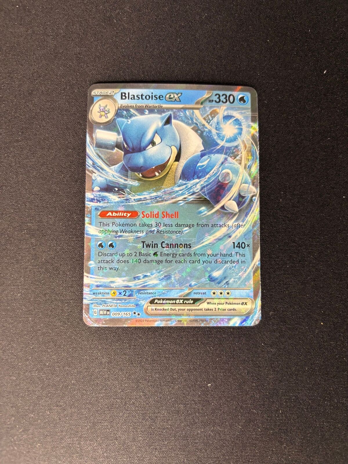 Blastoise ex – SV: 151 – #009/165 – NM