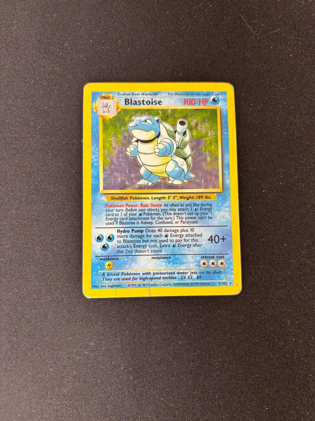 Blastoise – Base Set (Unlimited) – #2/102 – DMG