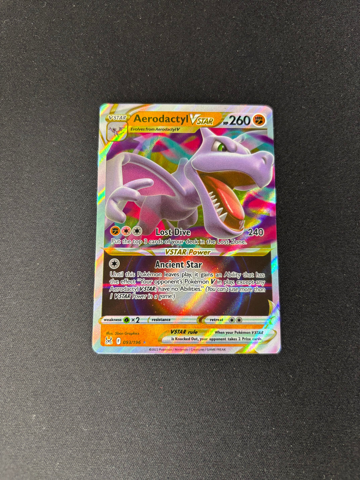 Aerodactyl VSTAR – Lost Origin – #093/196 – NM