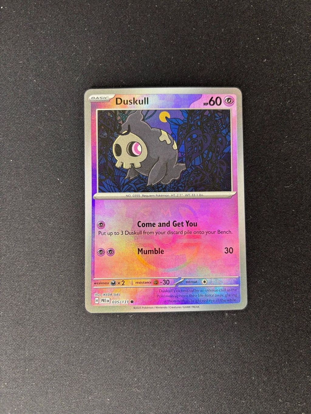 Duskull – Prismatic Evolutions – Master Ball Pattern – #035/131 – NM