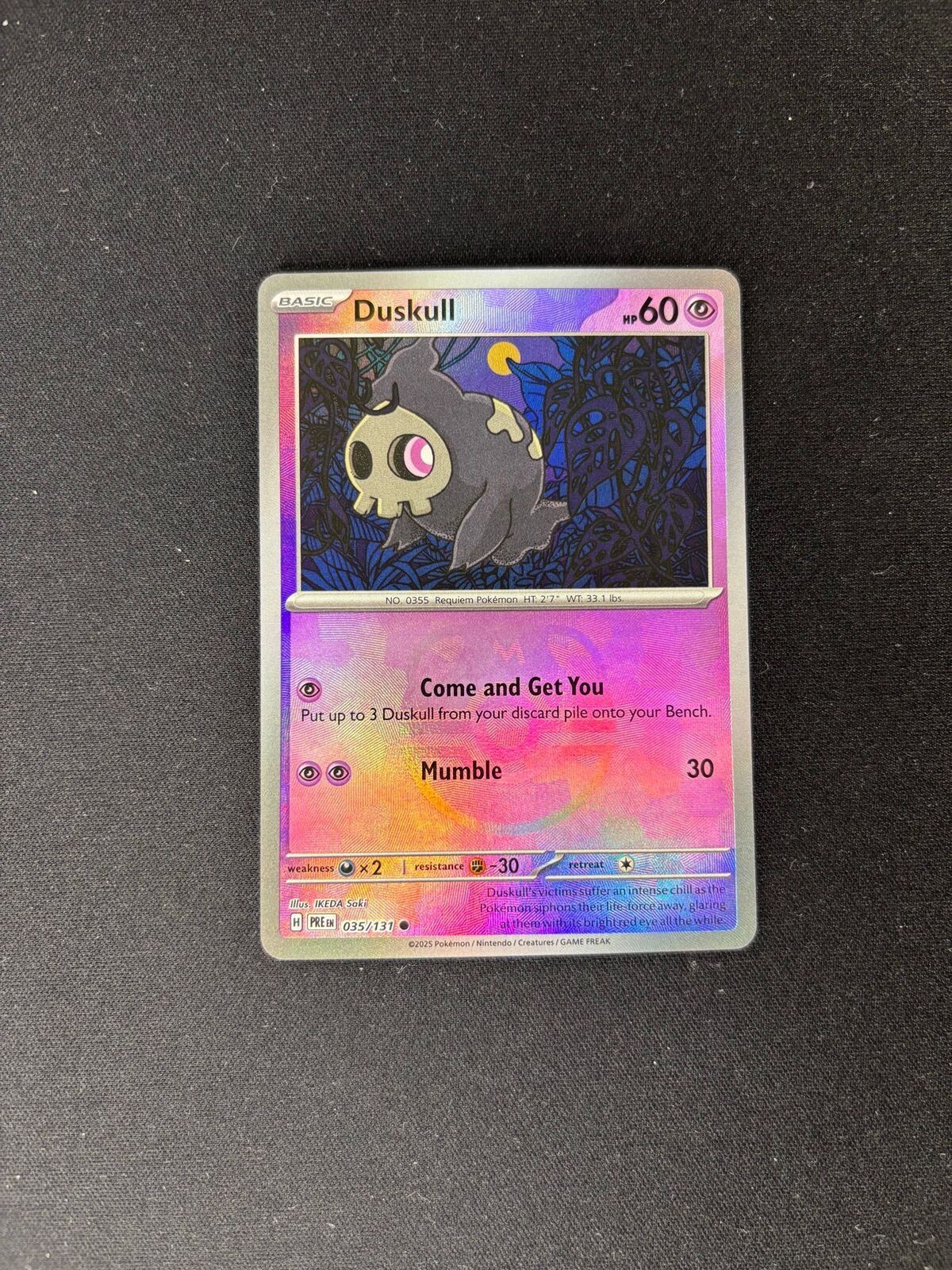 Duskull – Prismatic Evolutions – Master Ball Pattern – #035/131 – NM