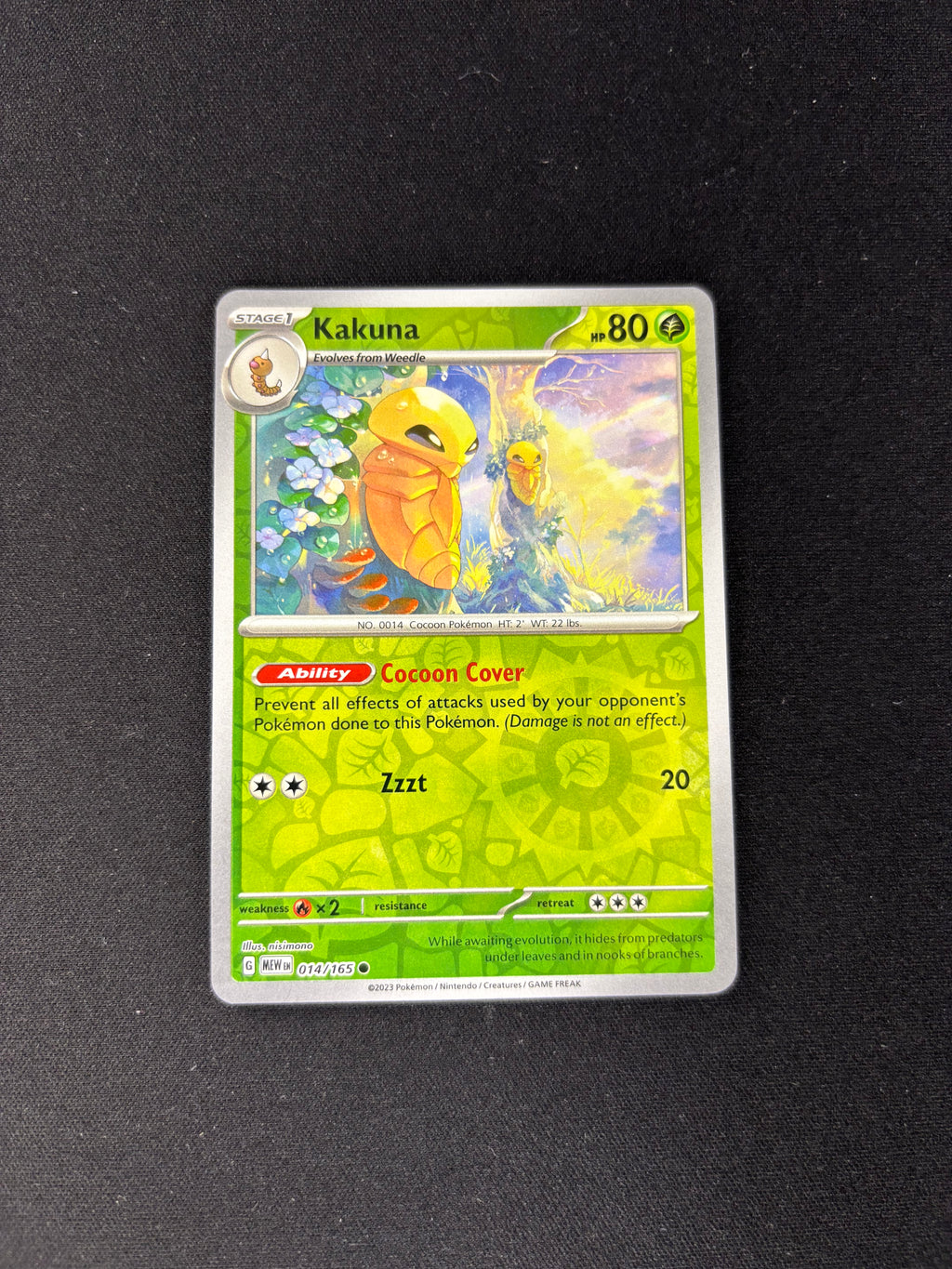 Kakuna – SV: 151 – Reverse Holo – #014/165 – NM