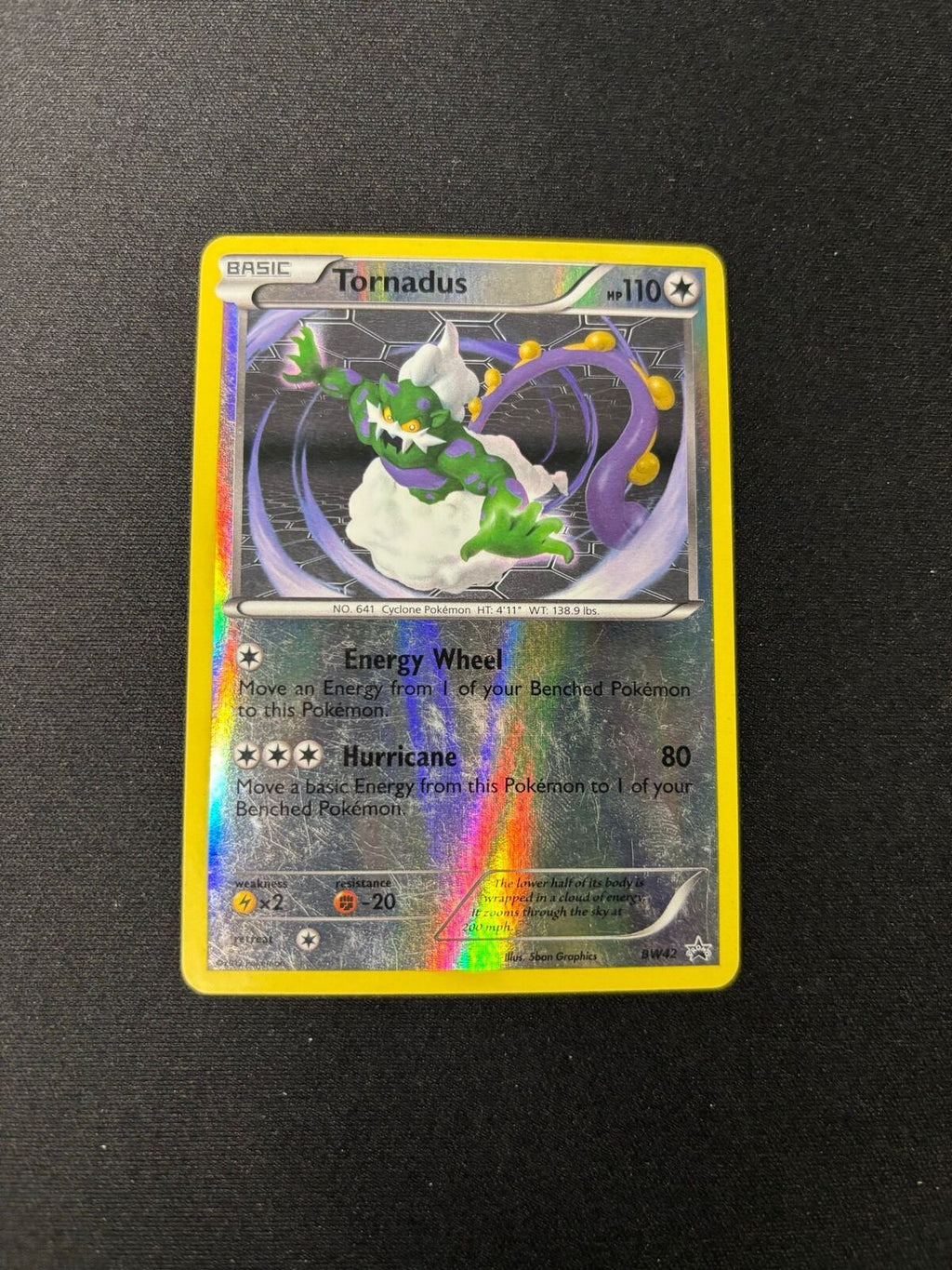 Tornadus – Black and White Promos – Reverse Holo – #BW42 – MP