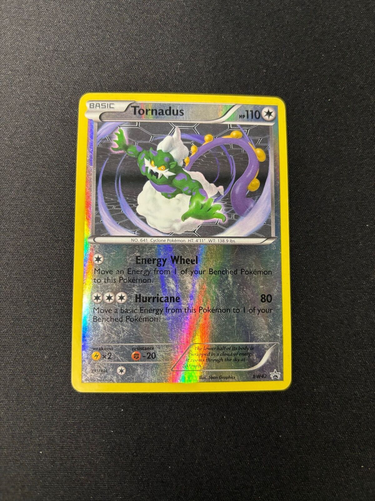 Tornadus – Black and White Promos – Reverse Holo – #BW42 – MP