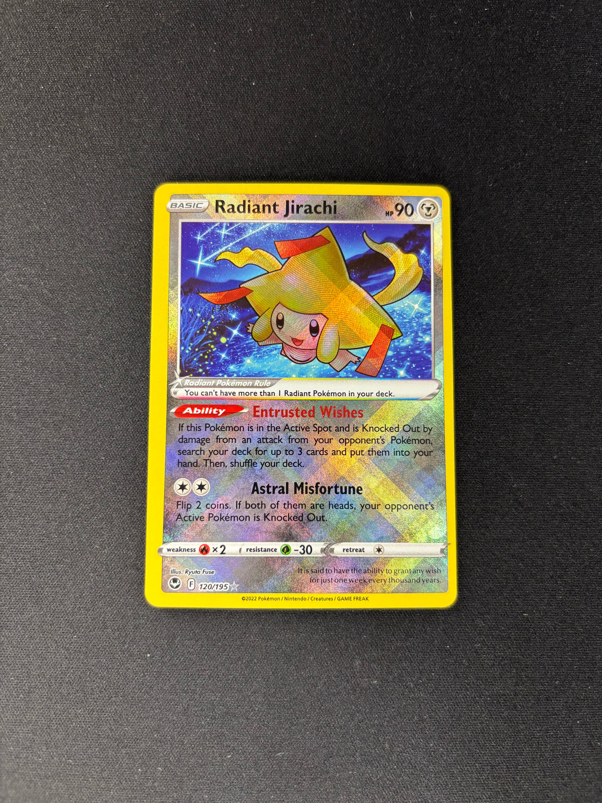 Radiant Jirachi – Silver Tempest – Radiant Rare – #120/195 – NM
