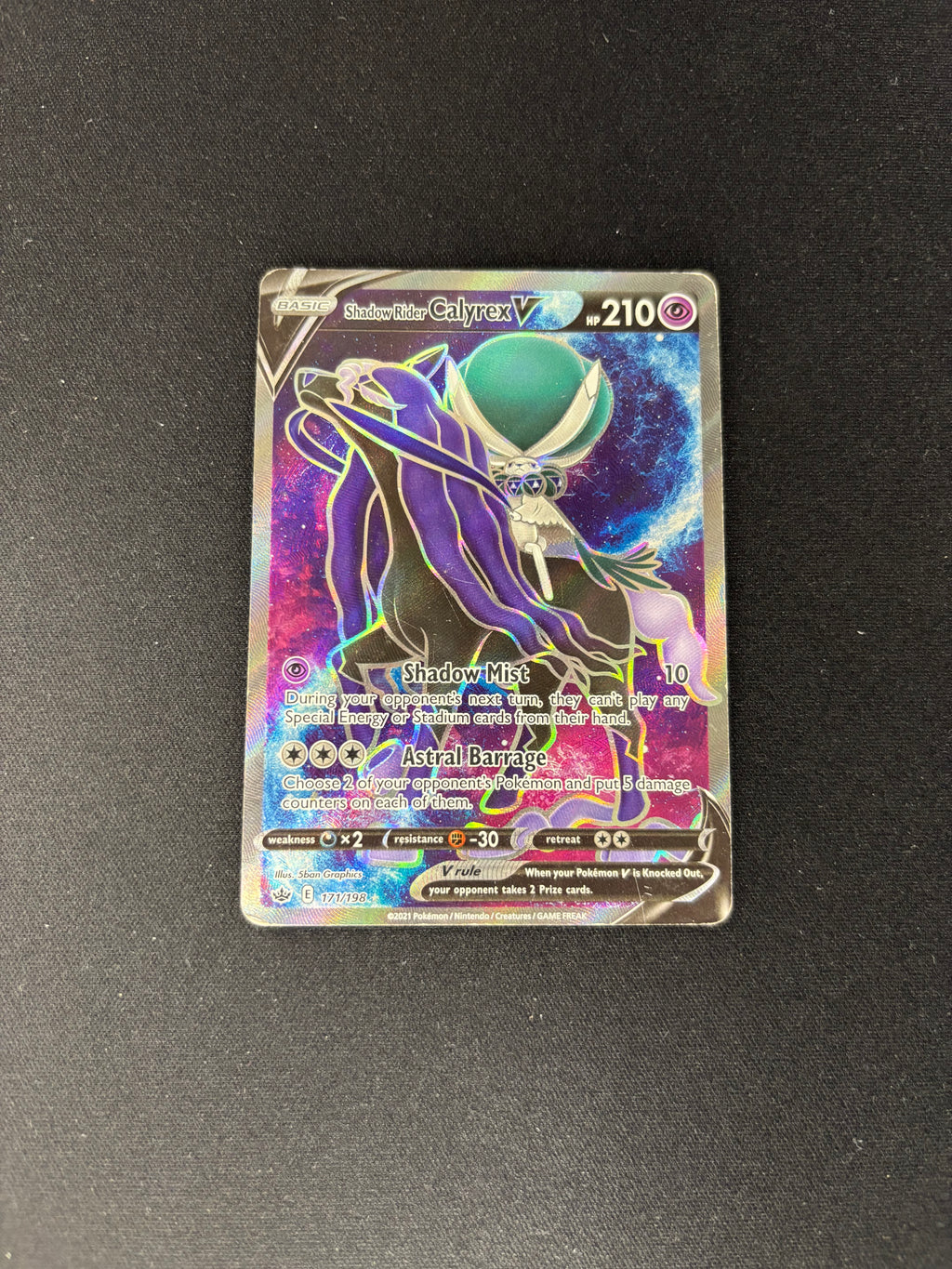 Shadow Rider Calyrex V – Chilling Reign – Full Art – #171/198 – HP