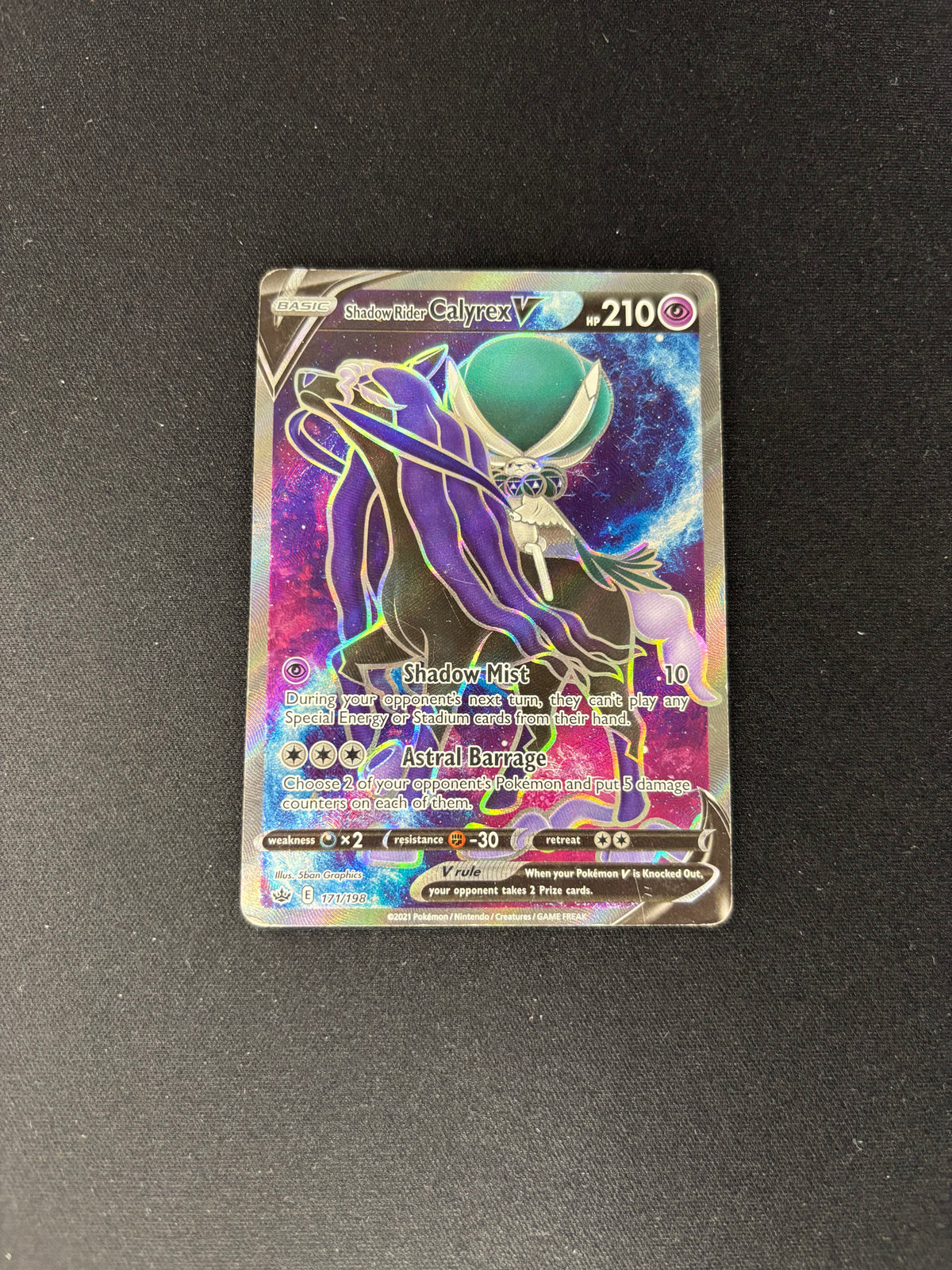 Shadow Rider Calyrex V – Chilling Reign – Full Art – #171/198 – HP