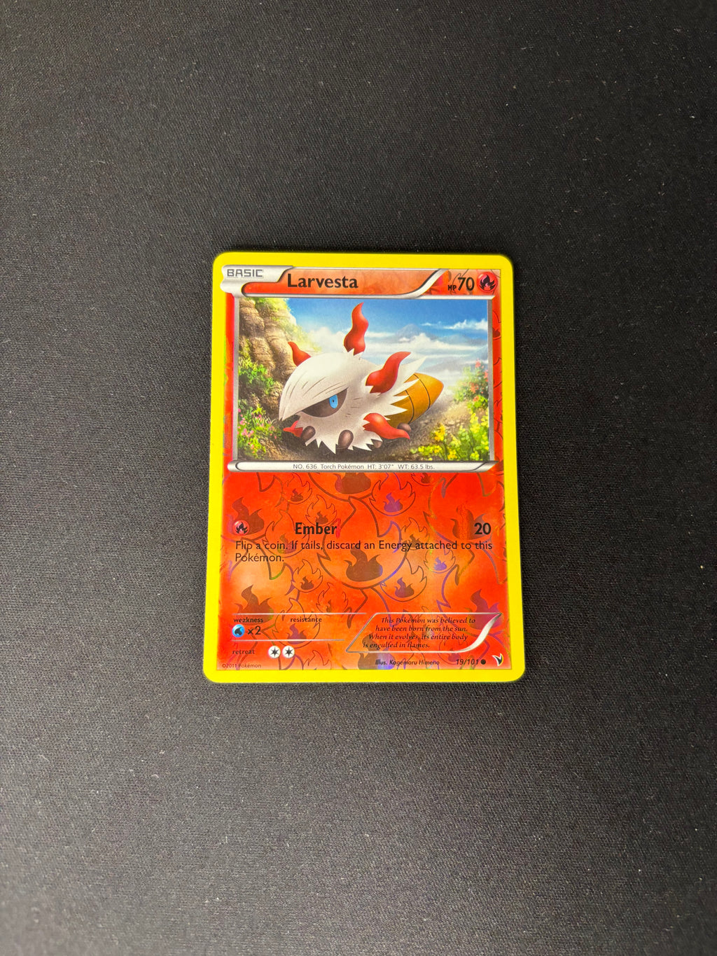 Larvesta – Noble Victories – Reverse Holo – #19 – NM