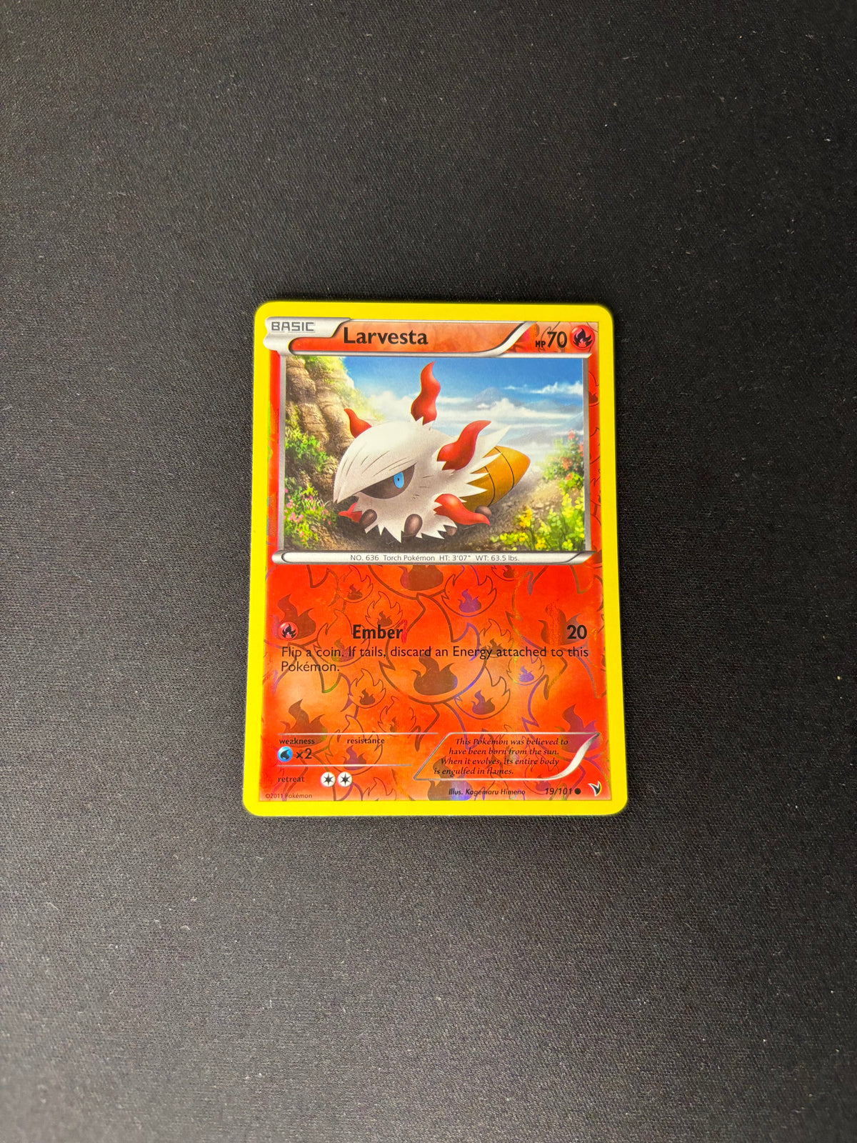 Larvesta – Noble Victories – Reverse Holo – #19 – NM