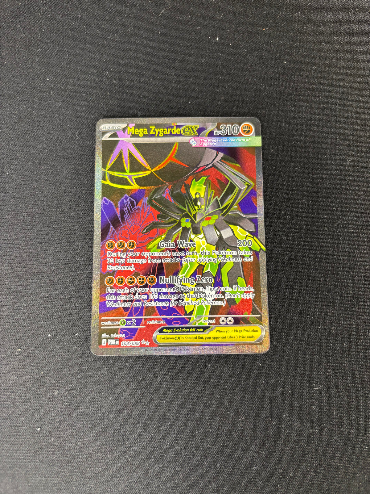Mega Zygarde ex – Perfect Order – #104/088 – NM