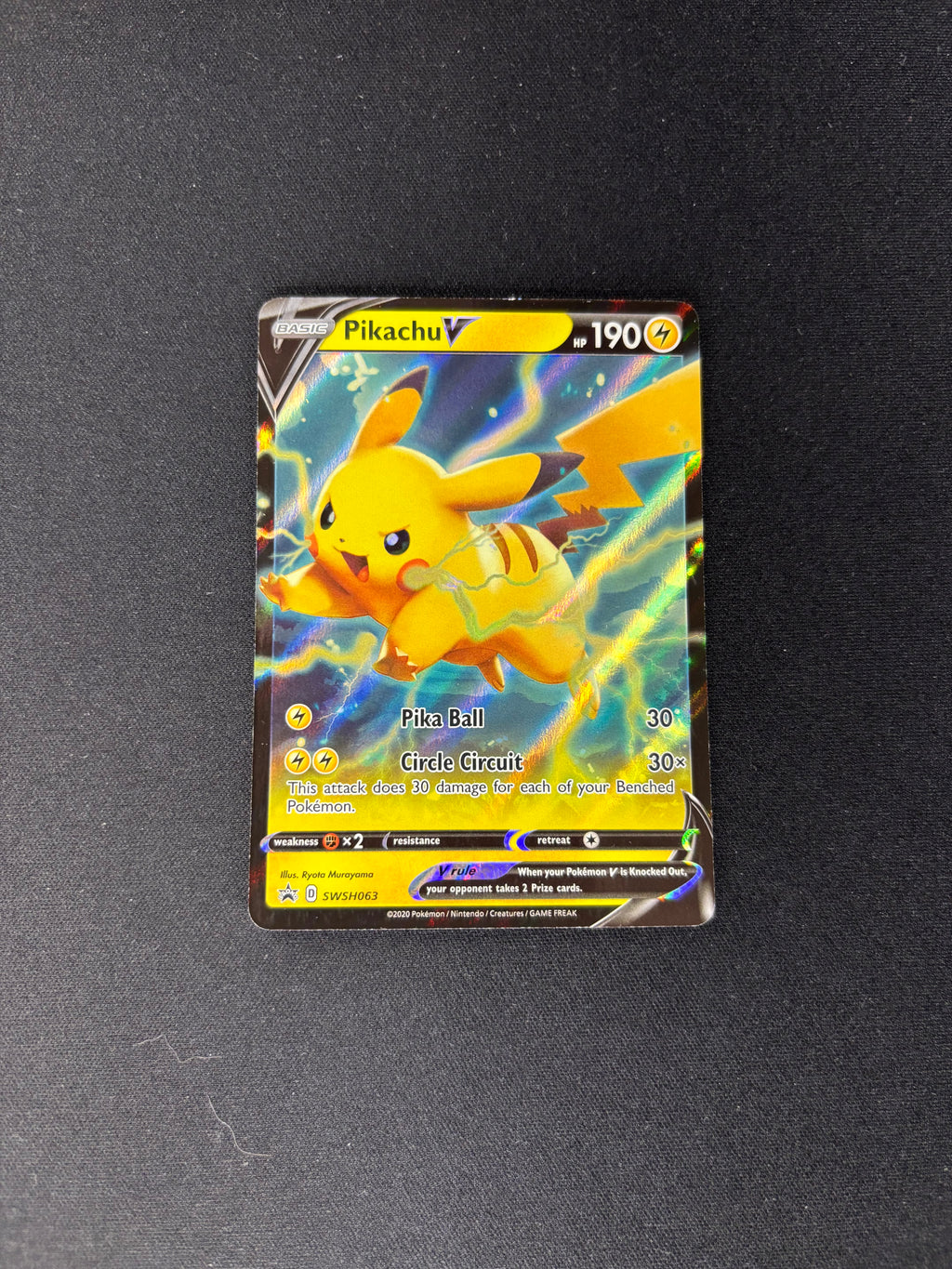 Pikachu V – Sword & Shield Promo – #SWSH063 – NM