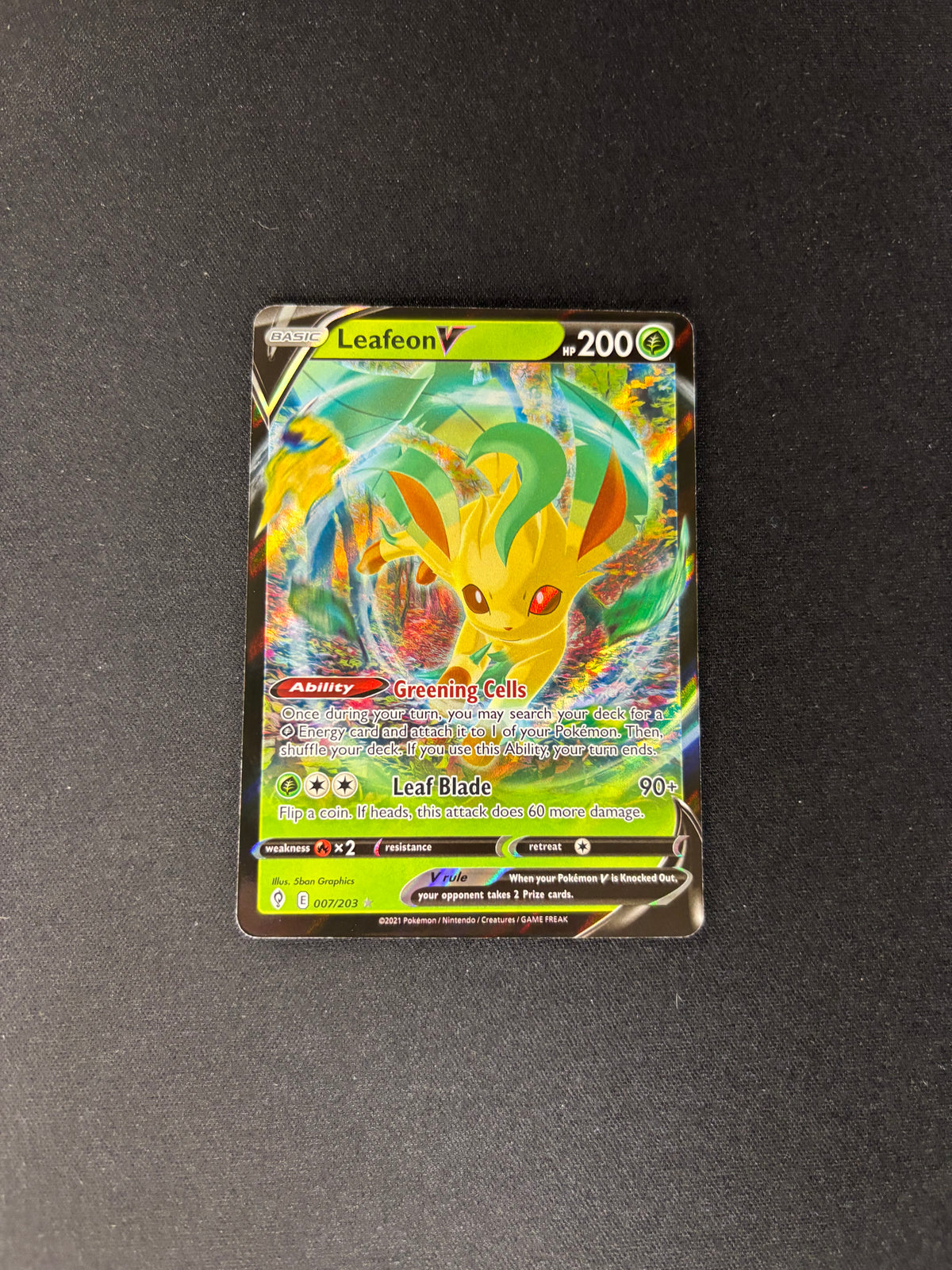 Leafeon V – Evolving Skies – #007/203 – NM