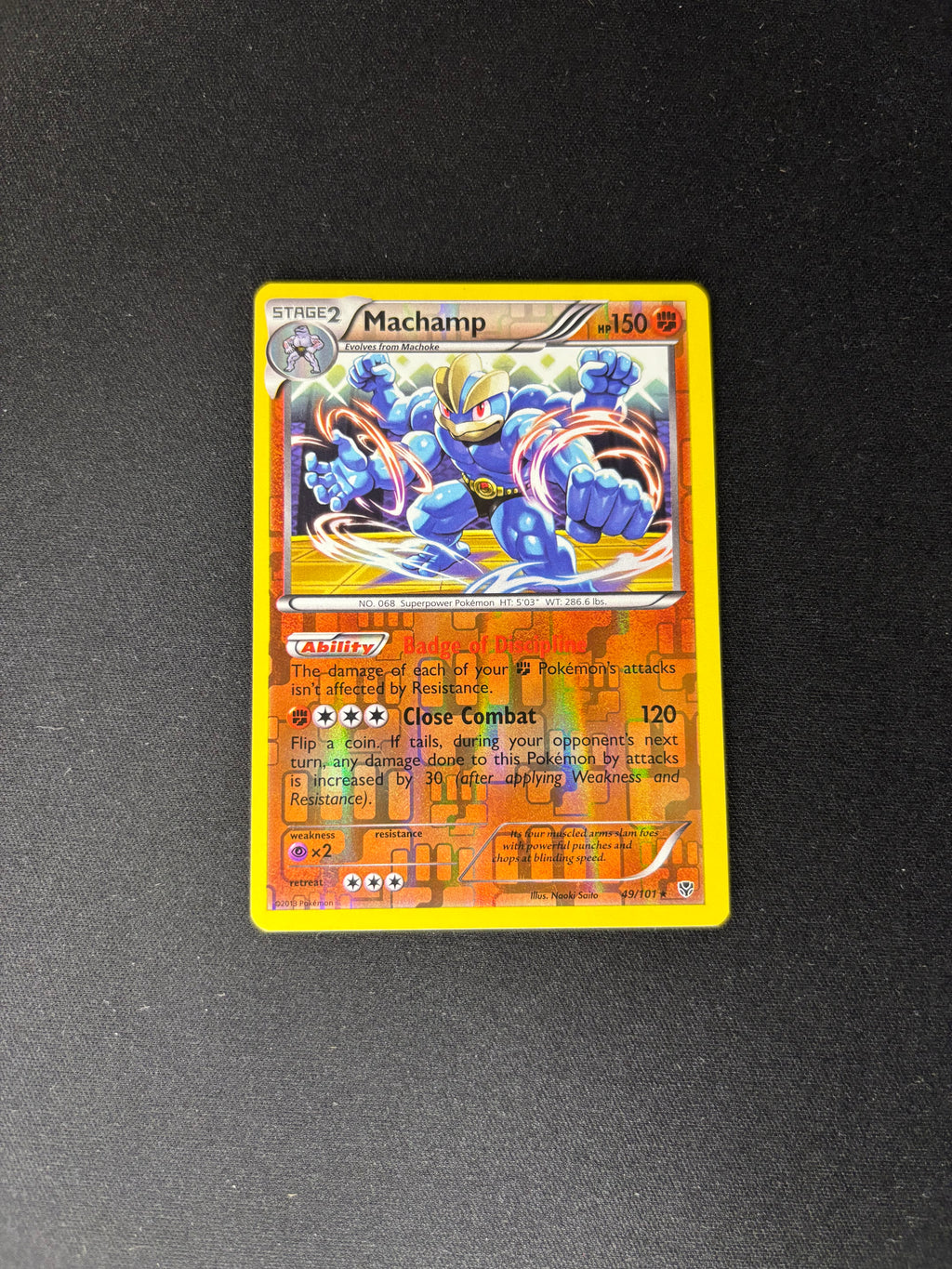 Machamp – Plasma Blast – Reverse Holo – #49 – NM