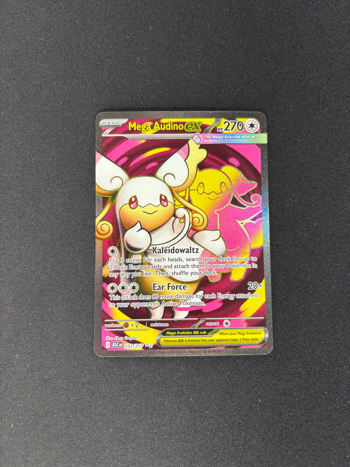 Mega Audino ex – Ascended Heroes – #253/217 – NM