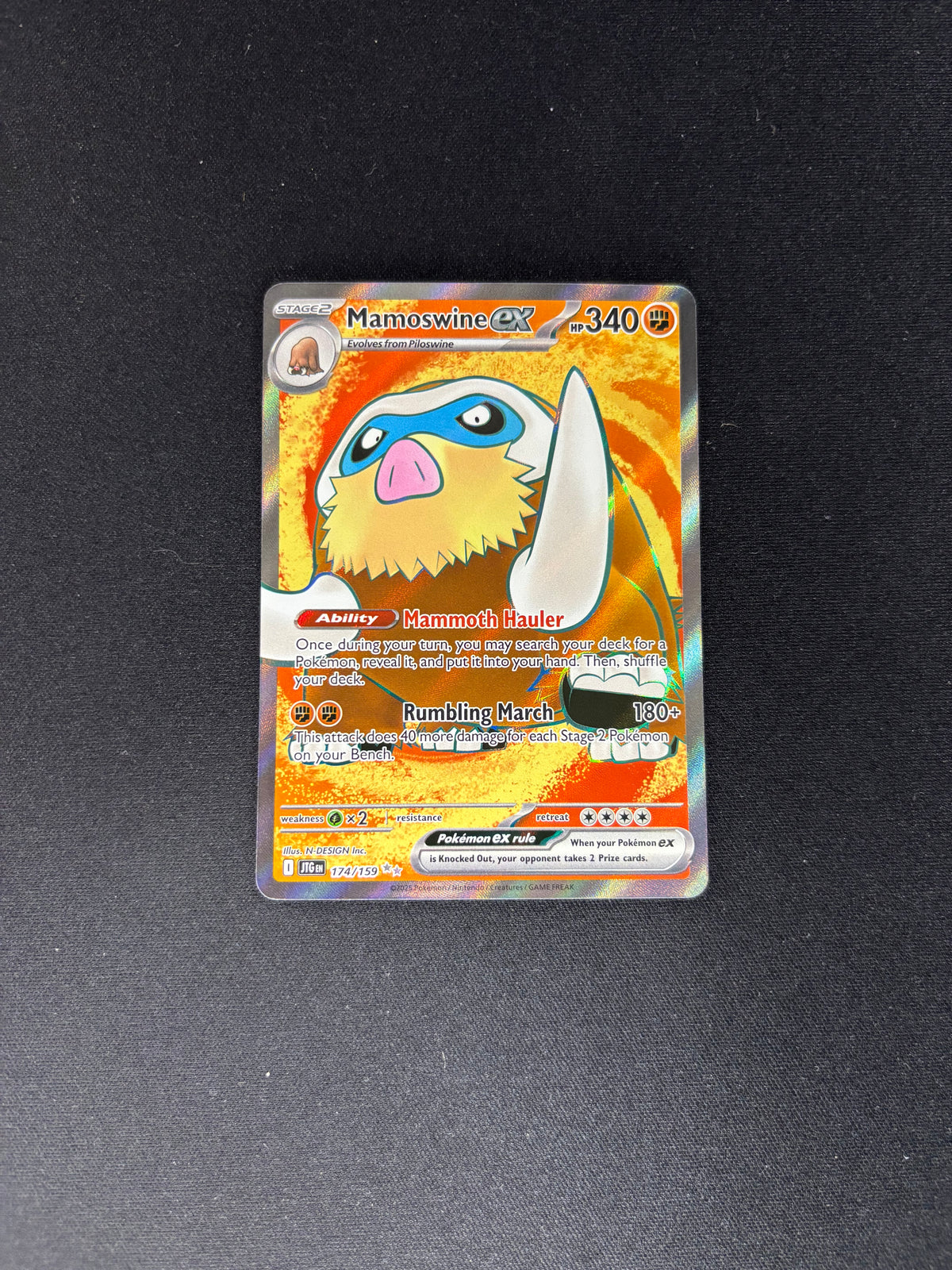 Mamoswine ex – Journey Together – #174/159 – NM
