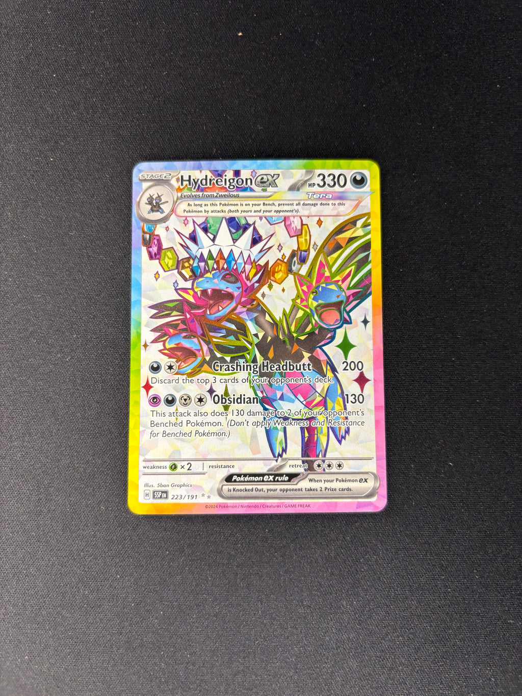 Hydreigon ex – Surging Sparks – #223/191 – NM