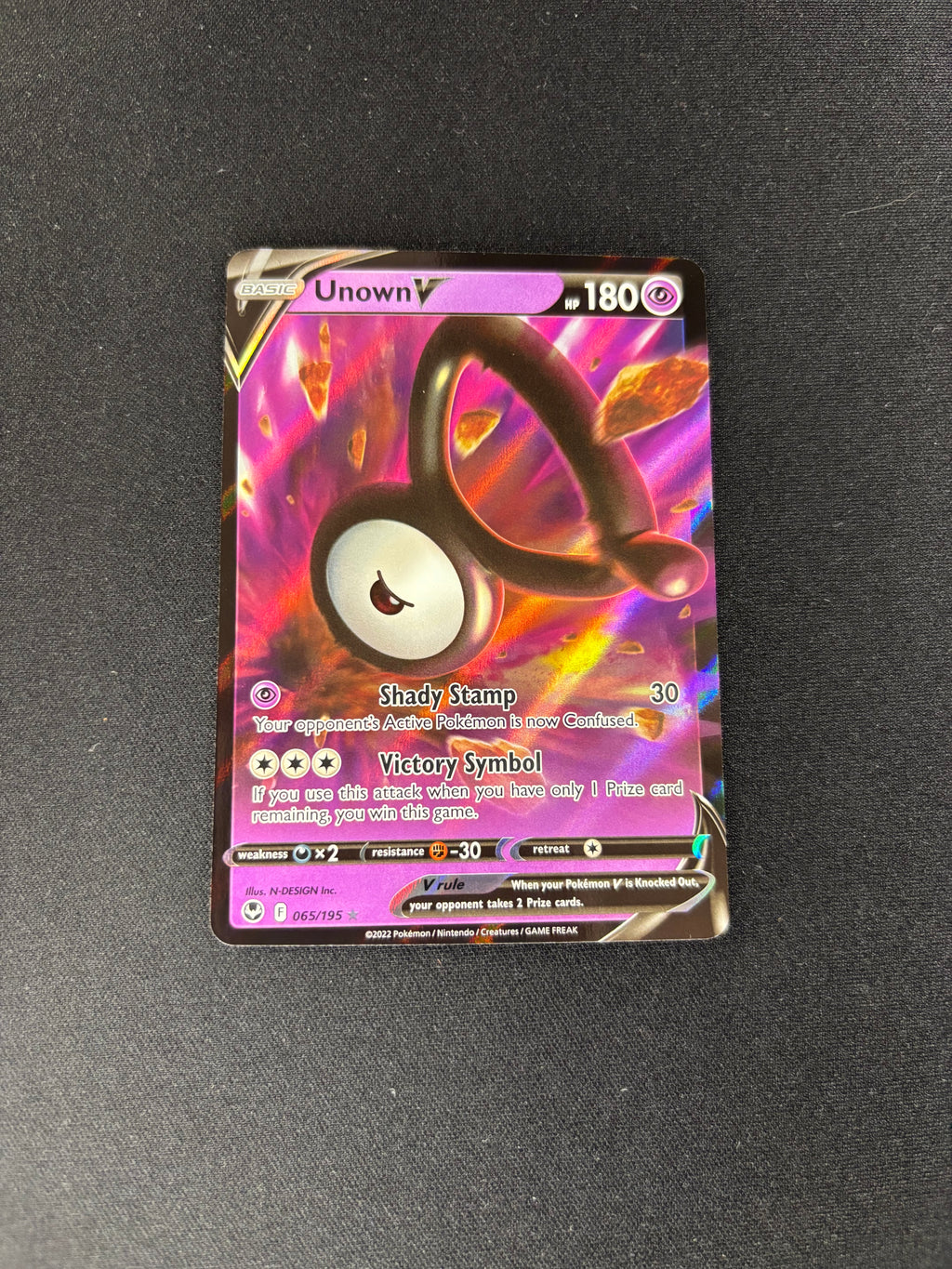 Unown V – Silver Tempest – #065/195 – NM