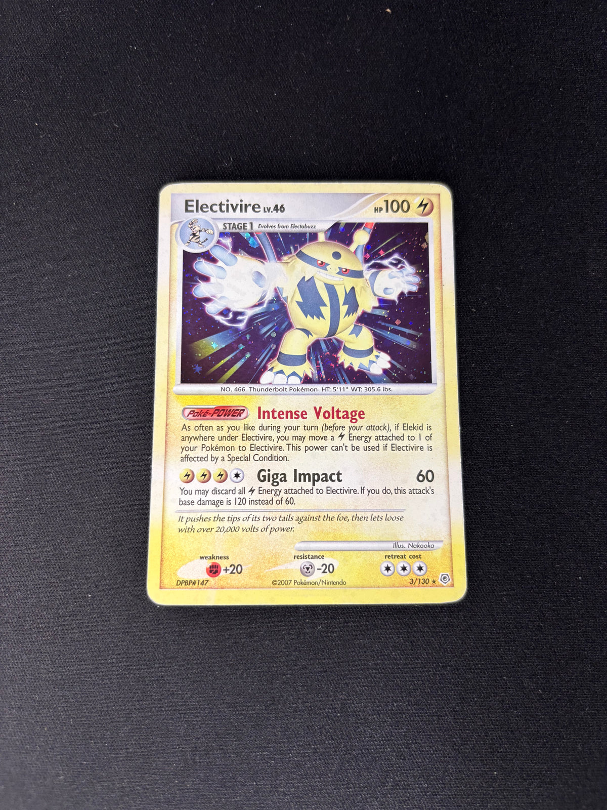 Electivire – Diamond and Pearl – #3 – MP