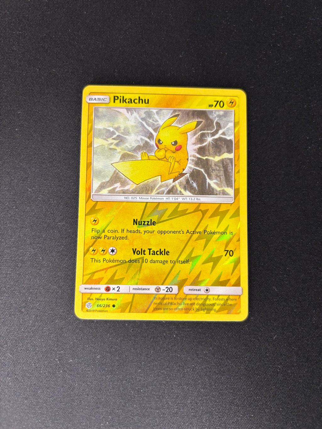 Pikachu – Cosmic Eclipse – Reverse Holo – #66/236 – NM