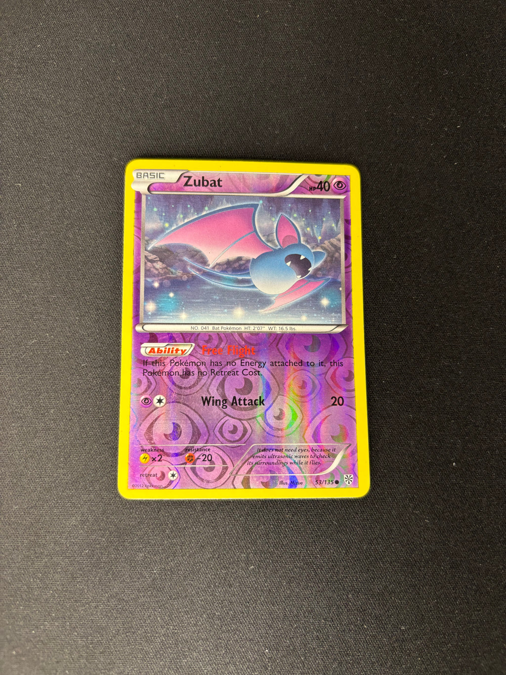 Zubat – Plasma Storm – Reverse Holo – #53 – LP