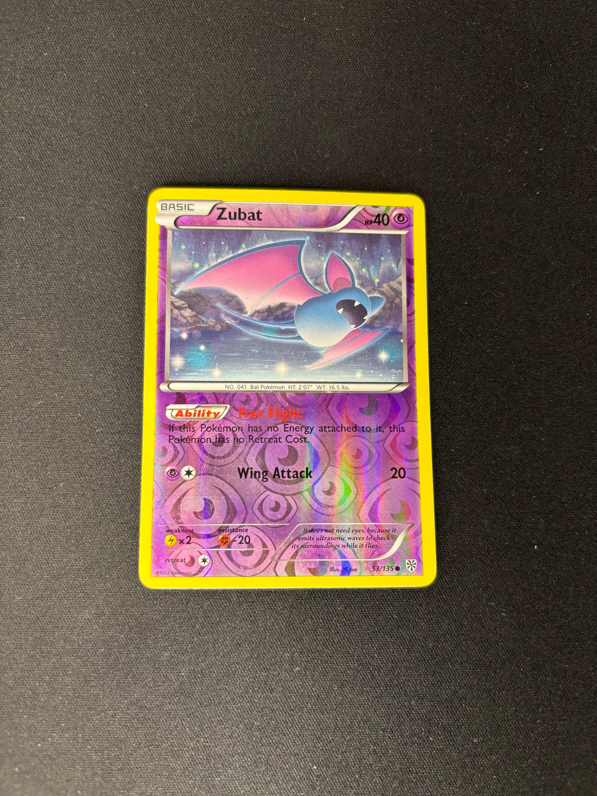 Zubat – Plasma Storm – Reverse Holo – #53 – LP
