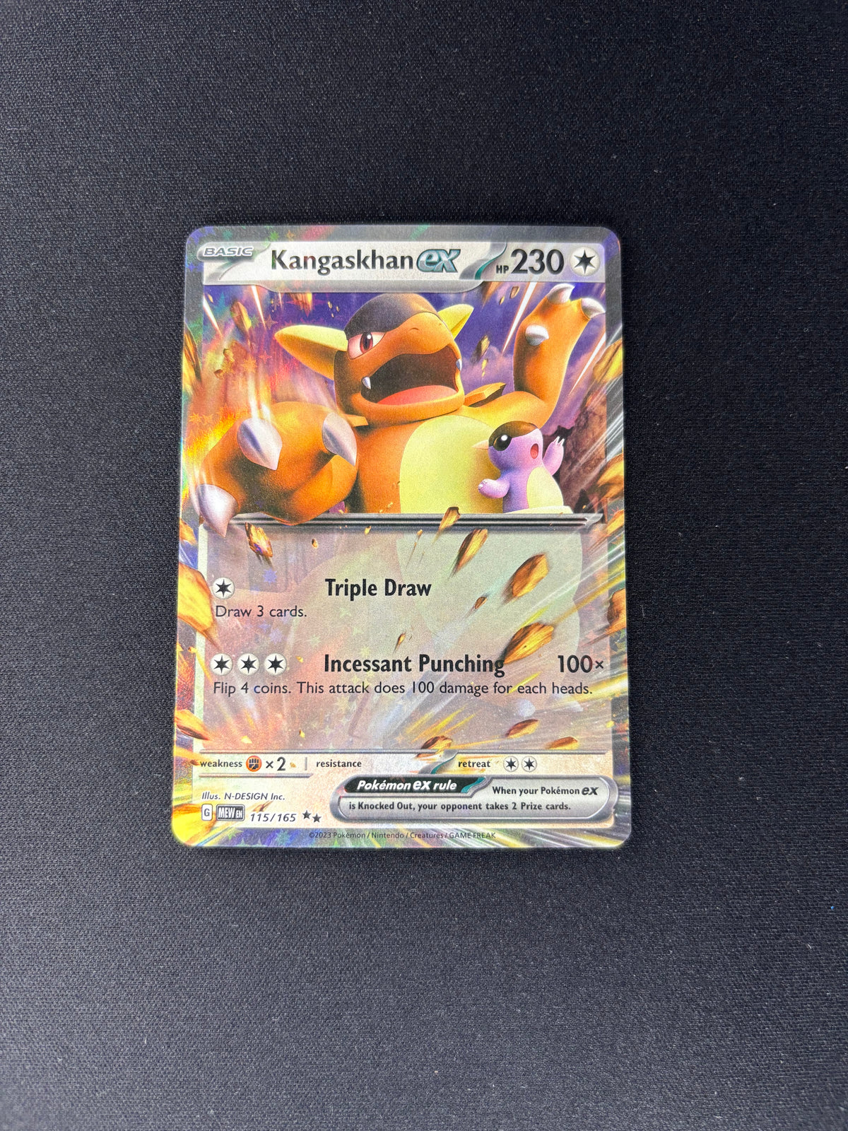 Kangaskhan ex – SV: 151 – #115/165 – NM