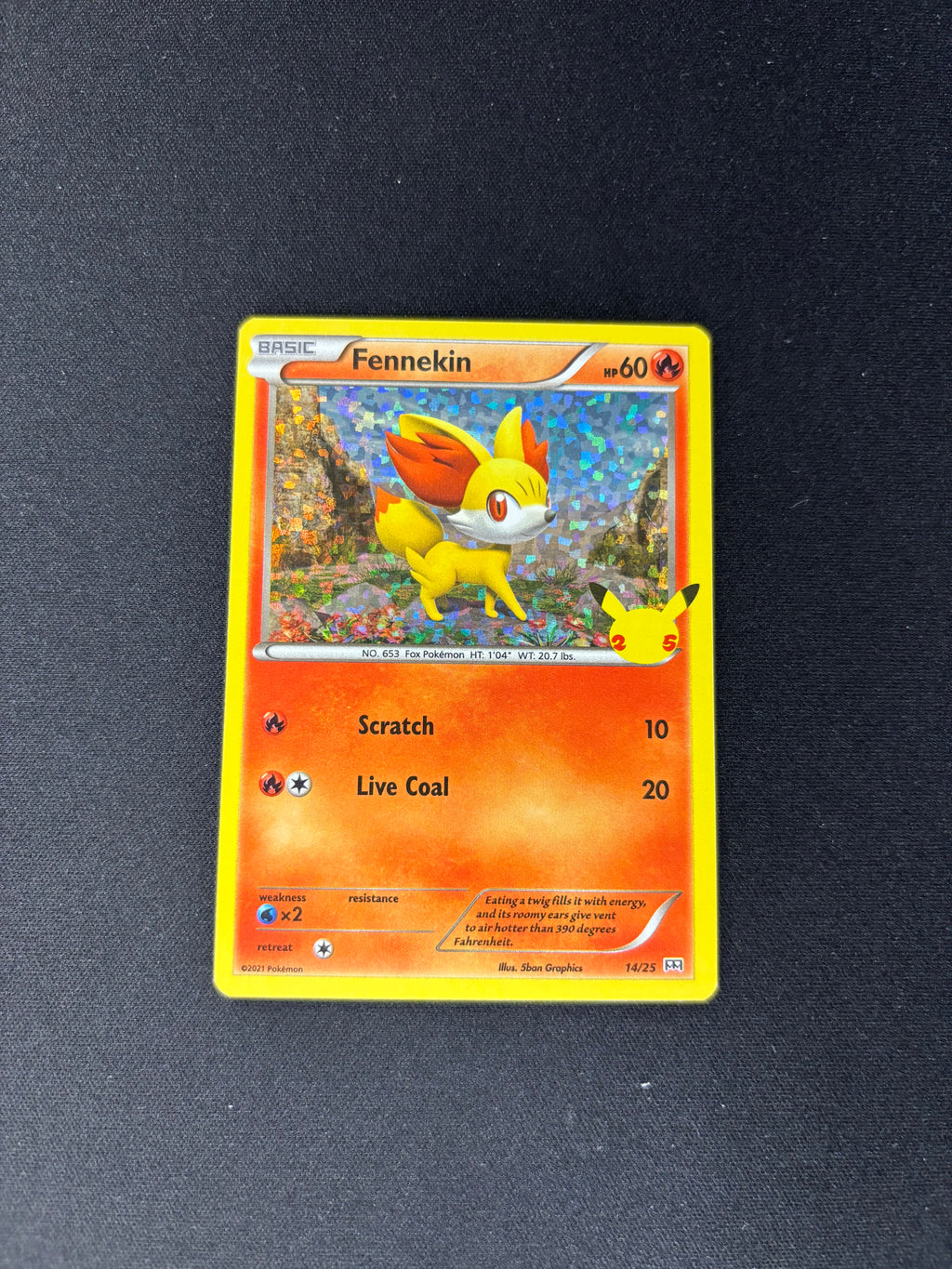 Fennekin – McDonald's 25th Anniversary Promos – #14/25 – NM