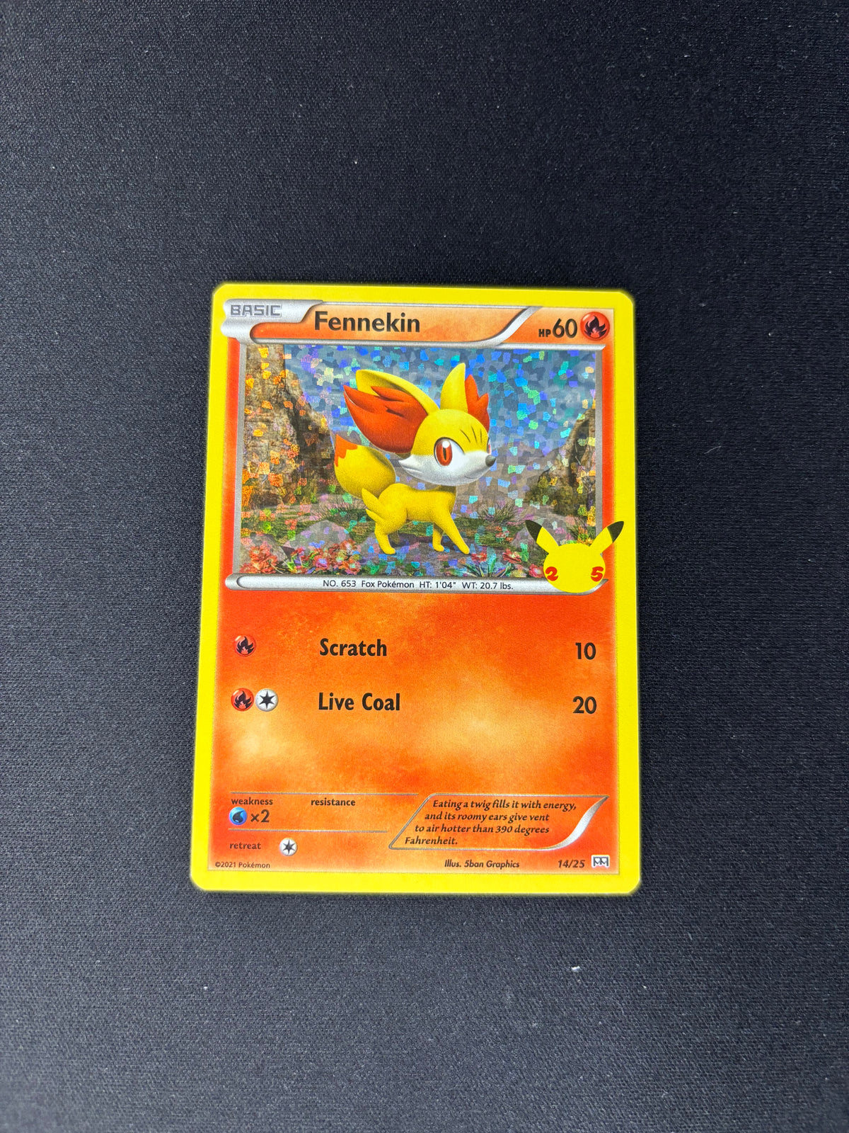 Fennekin – McDonald's 25th Anniversary Promos – #14/25 – NM