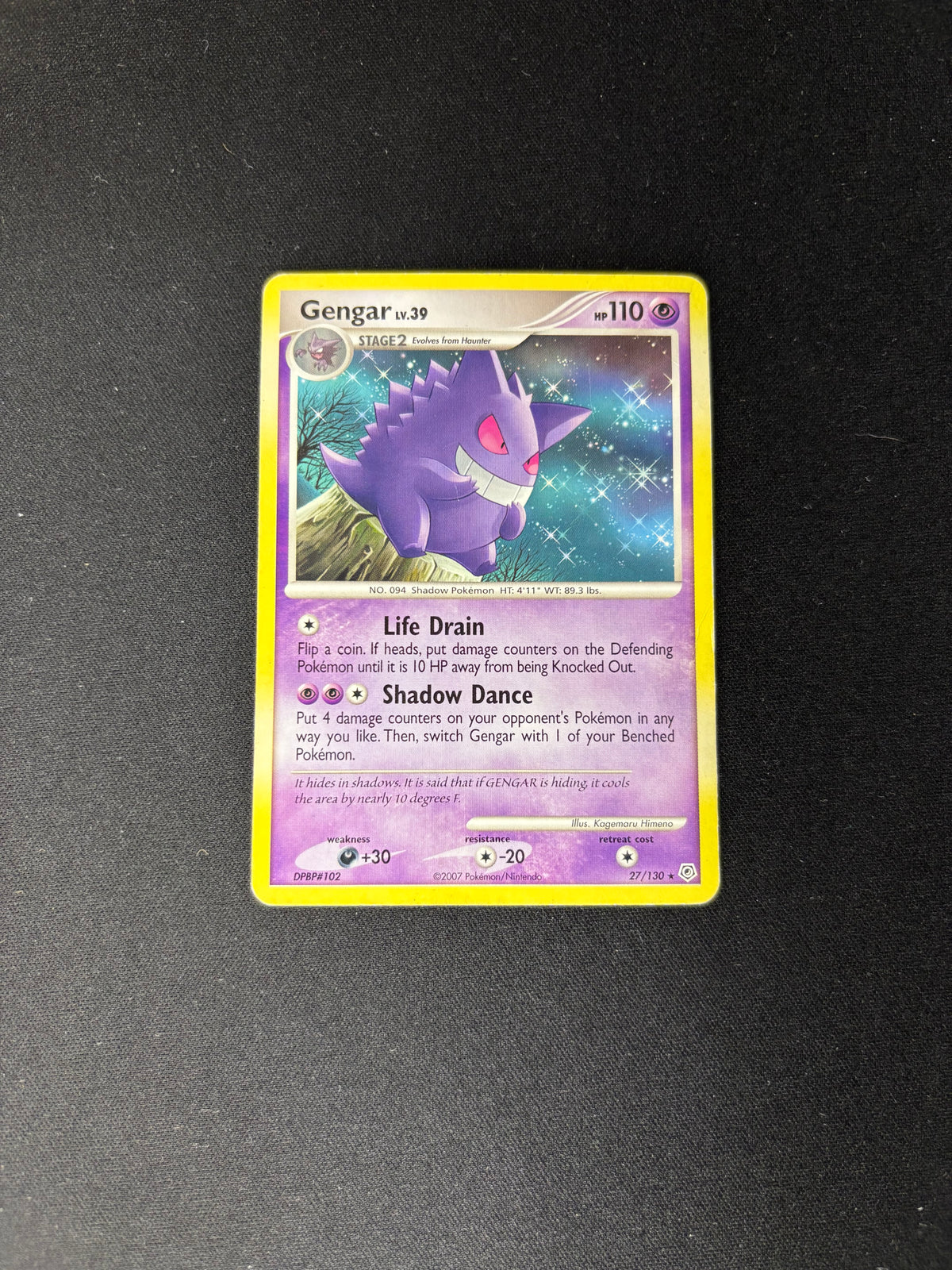 Gengar – Diamond and Pearl – #27 – HP