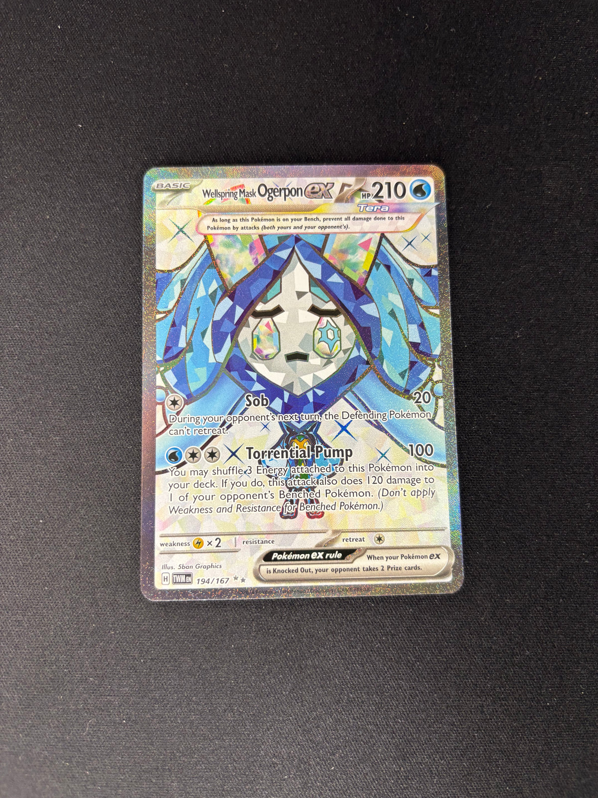 Wellspring Mask Ogerpon ex – Twilight Masquerade – #194/167 – NM