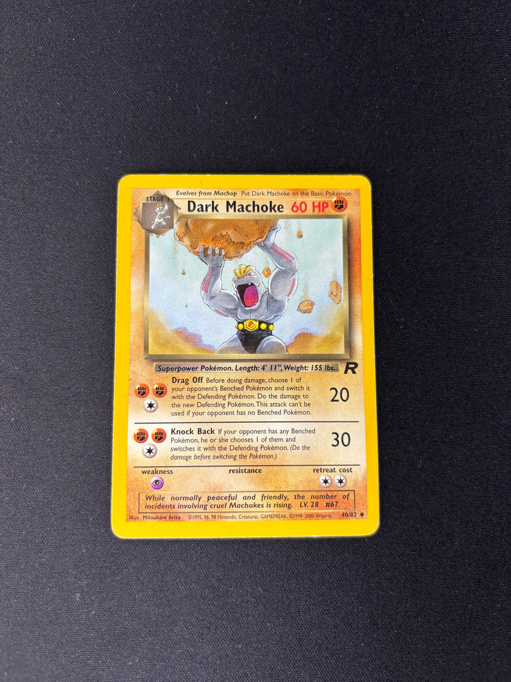 Dark Machoke – Team Rocket – #40 – MP