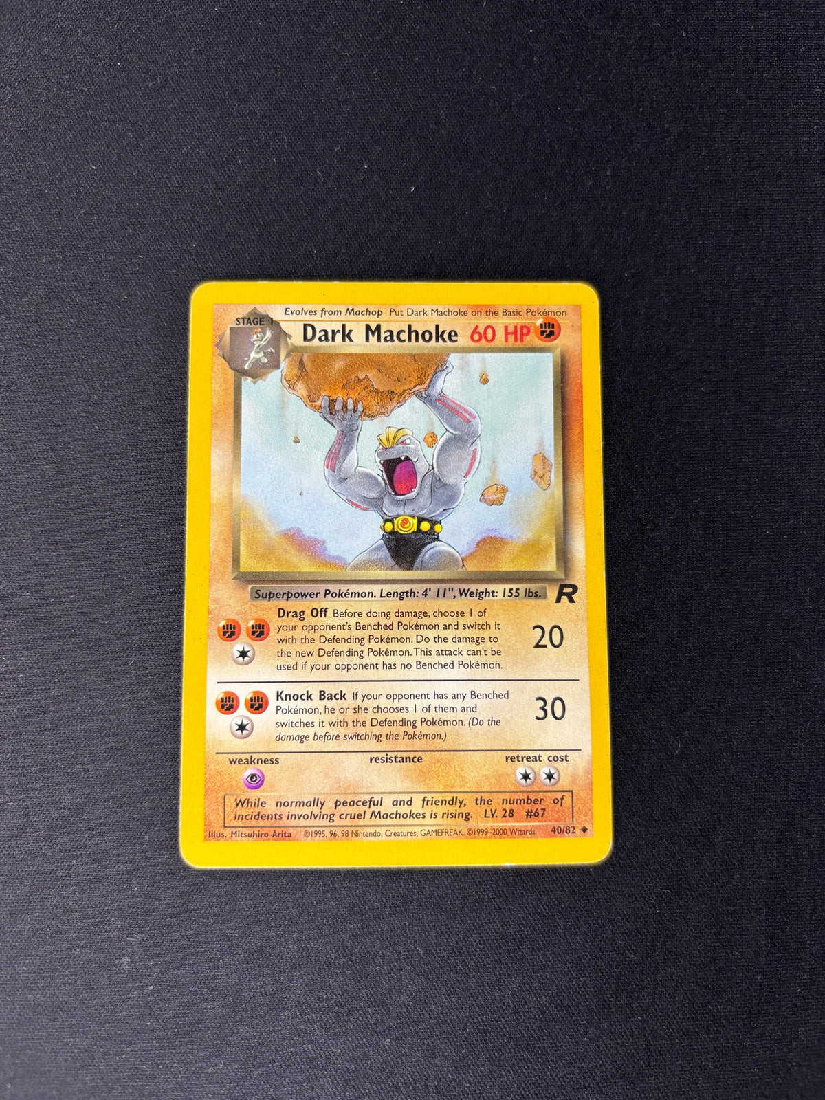 Dark Machoke – Team Rocket – #40 – MP