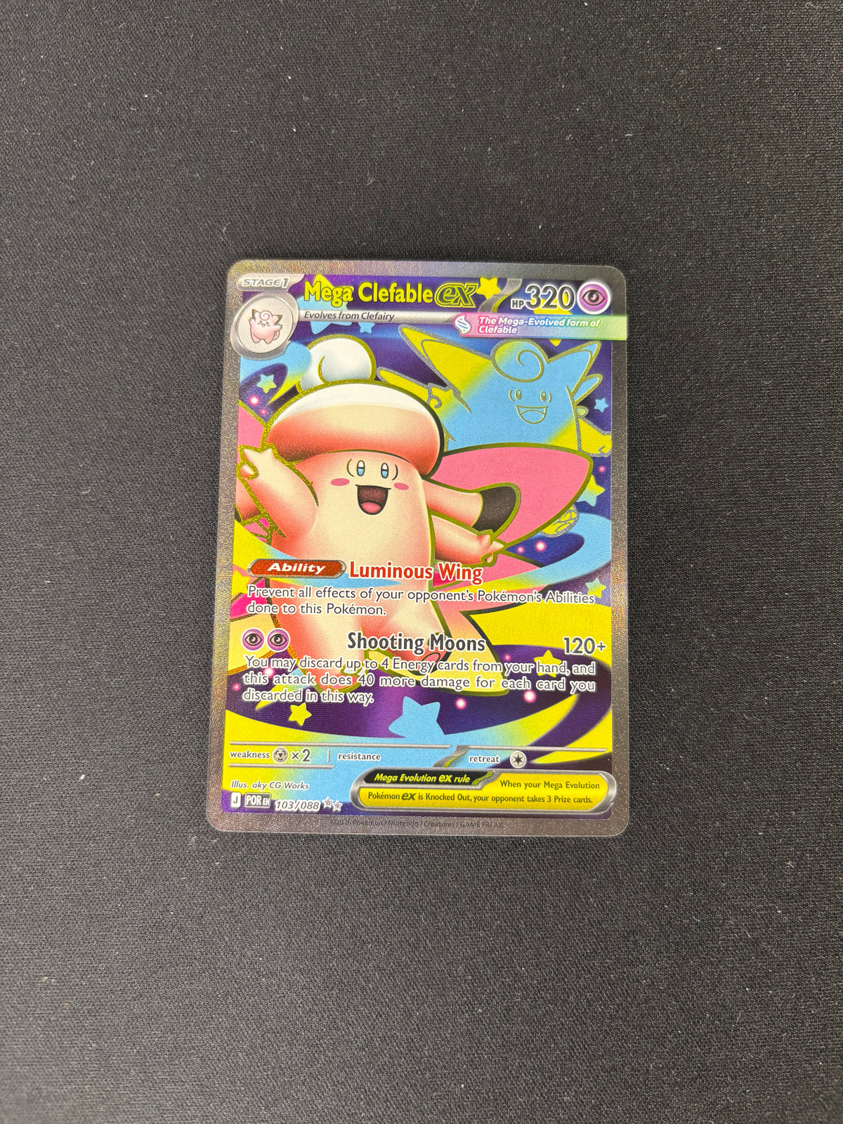 Mega Clefable ex – Perfect Order – #103/088 – NM