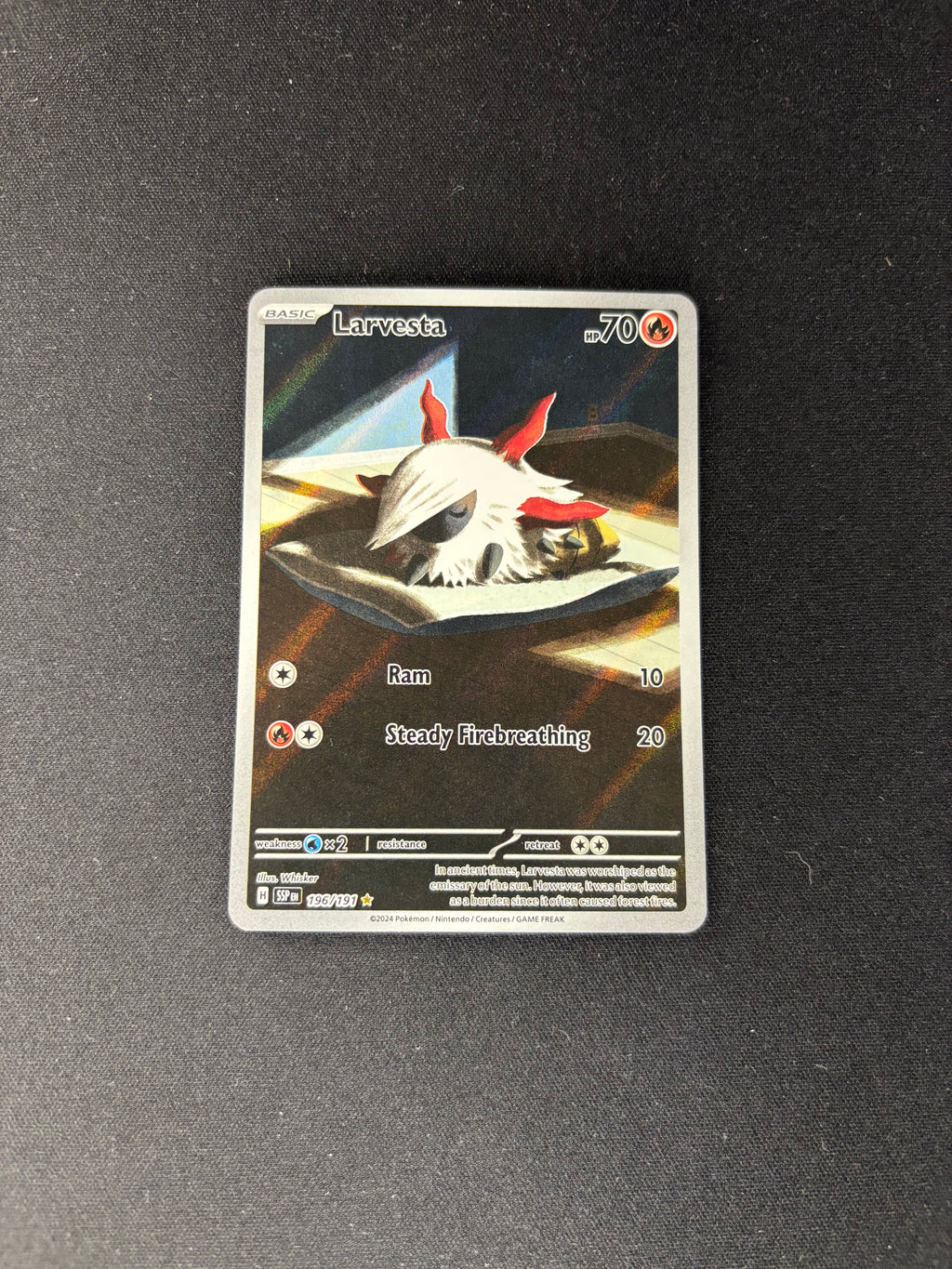 Larvesta – Surging Sparks – Illustration Rare – #196/191 – NM