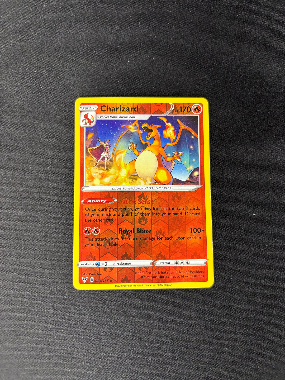 Charizard – Vivid Voltage – Reverse Holo – #025/185 – NM