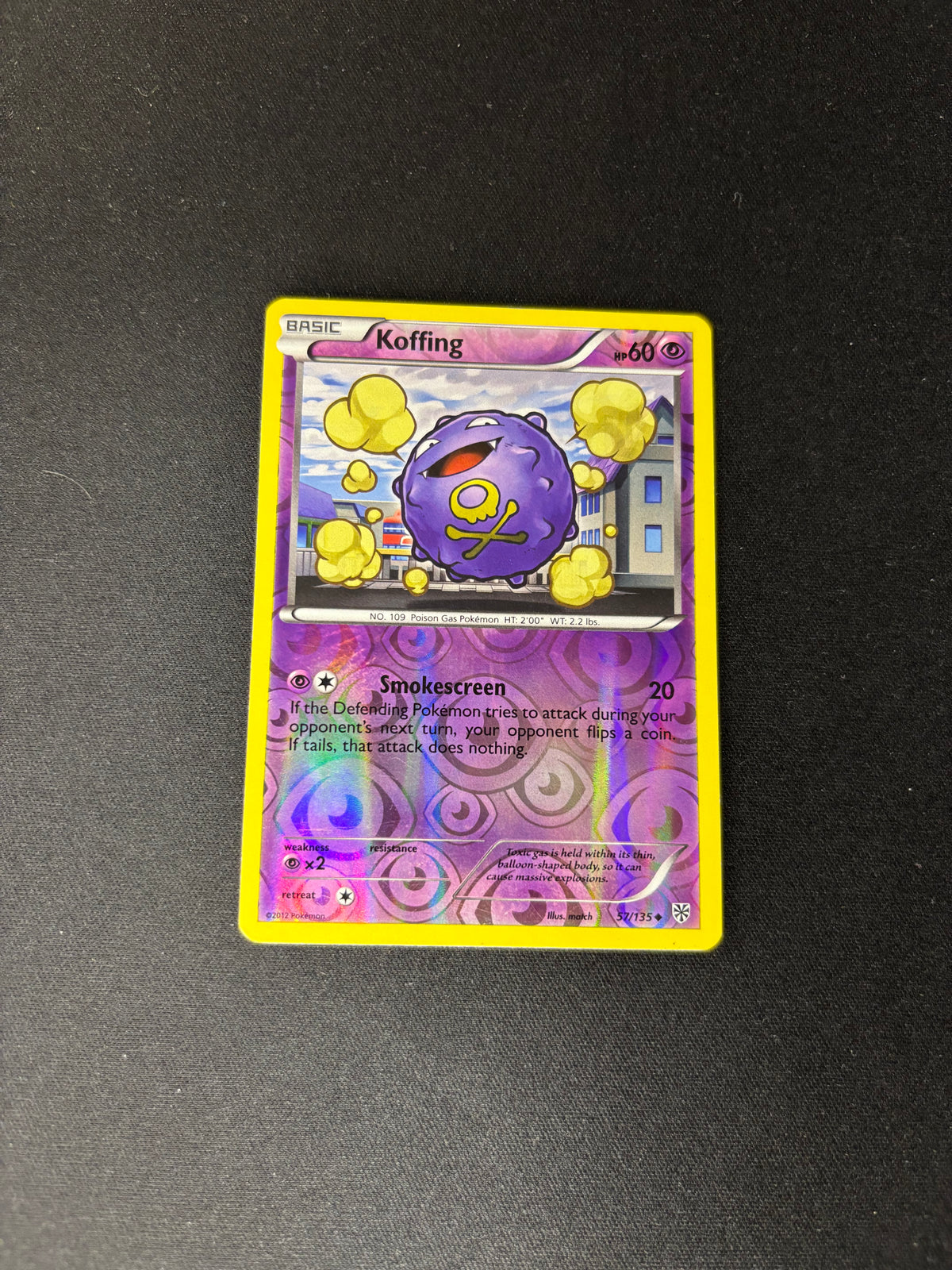 Koffing – Plasma Storm – Reverse Holo – #57 – MP
