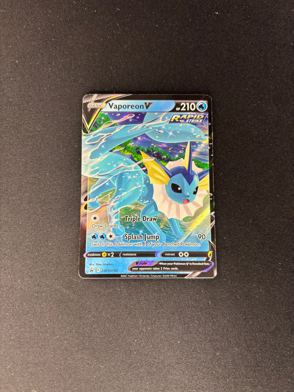 Vaporeon V – Sword & Shield Promo – #SWSH150 – LP