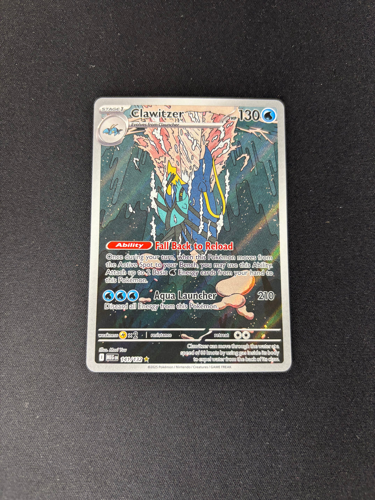 Clawitzer – Mega Evolution – Illustration Rare – #141/132 – NM