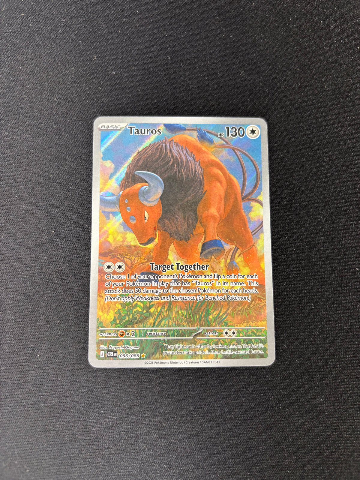 Tauros – Chaos Rising – Illustration Rare – #096/086 – NM