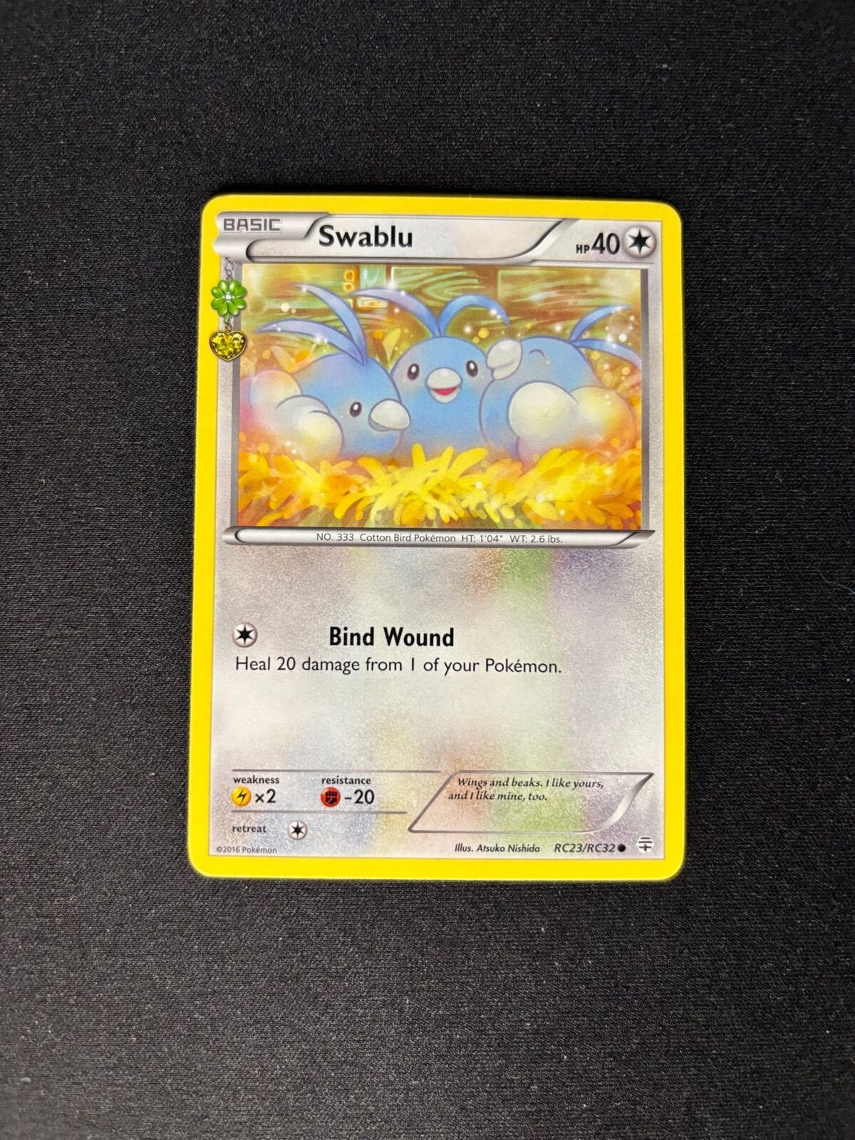 Swablu – Generations: Radiant Collection – #RC23/RC32 – NM