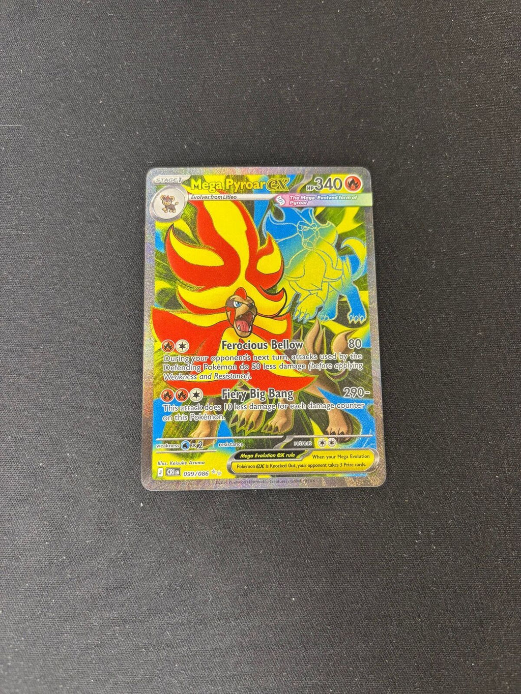 Mega Pyroar ex – Chaos Rising – #099/086 – NM