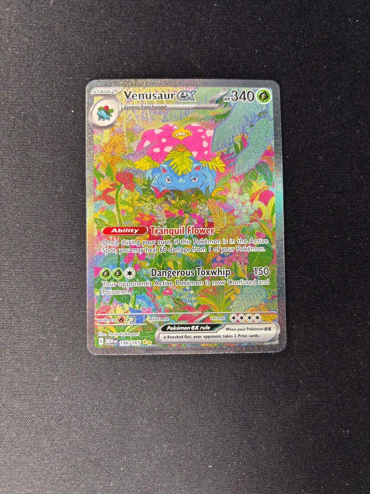 Venusaur ex – SV: 151 – Special Illustration Rare – #198/165 – NM
