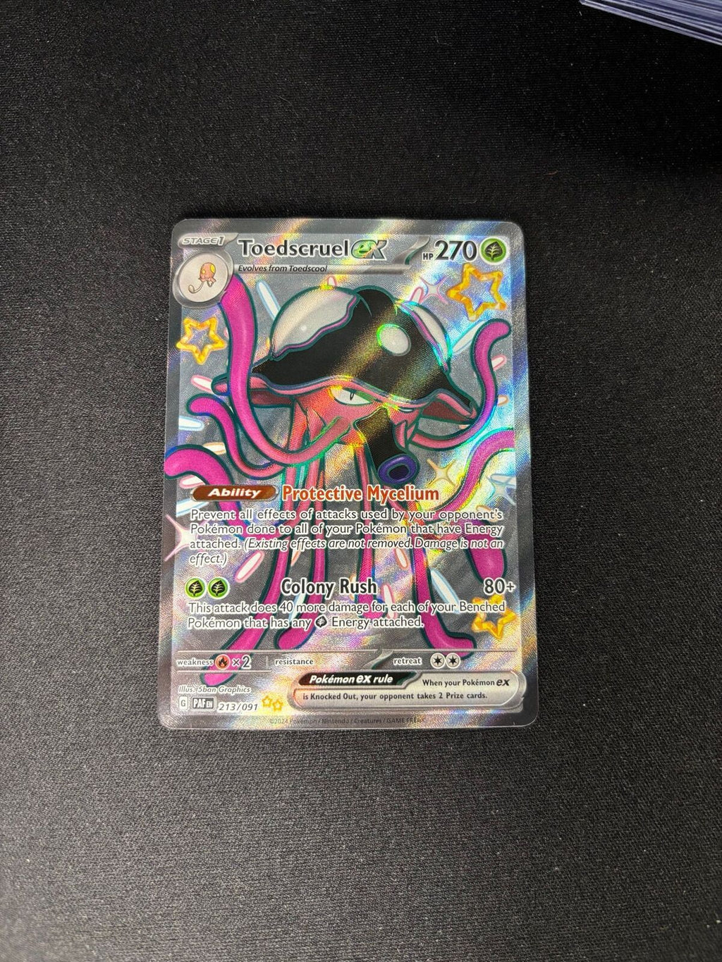 Toedscruel ex – Paldean Fates – Shiny – #213/091 – NM
