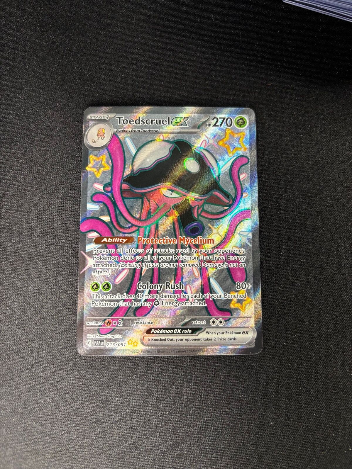 Toedscruel ex – Paldean Fates – Shiny – #213/091 – NM