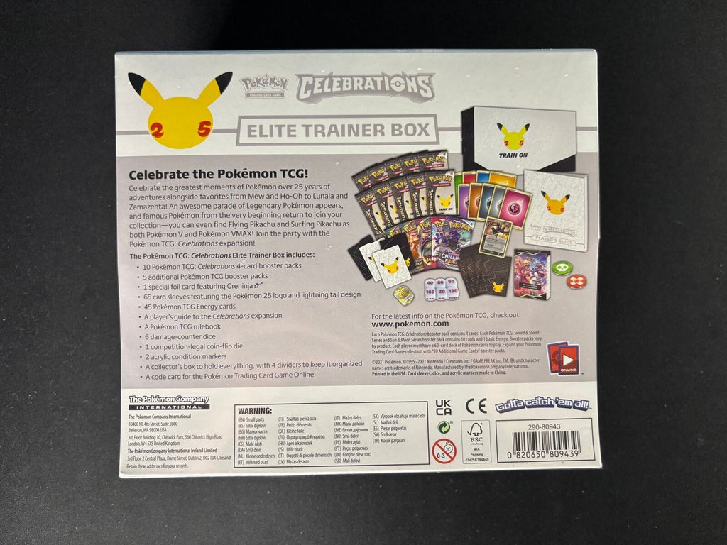 Celebrations 25th Anniversary – Elite Trainer Box (ETB) – Sealed
